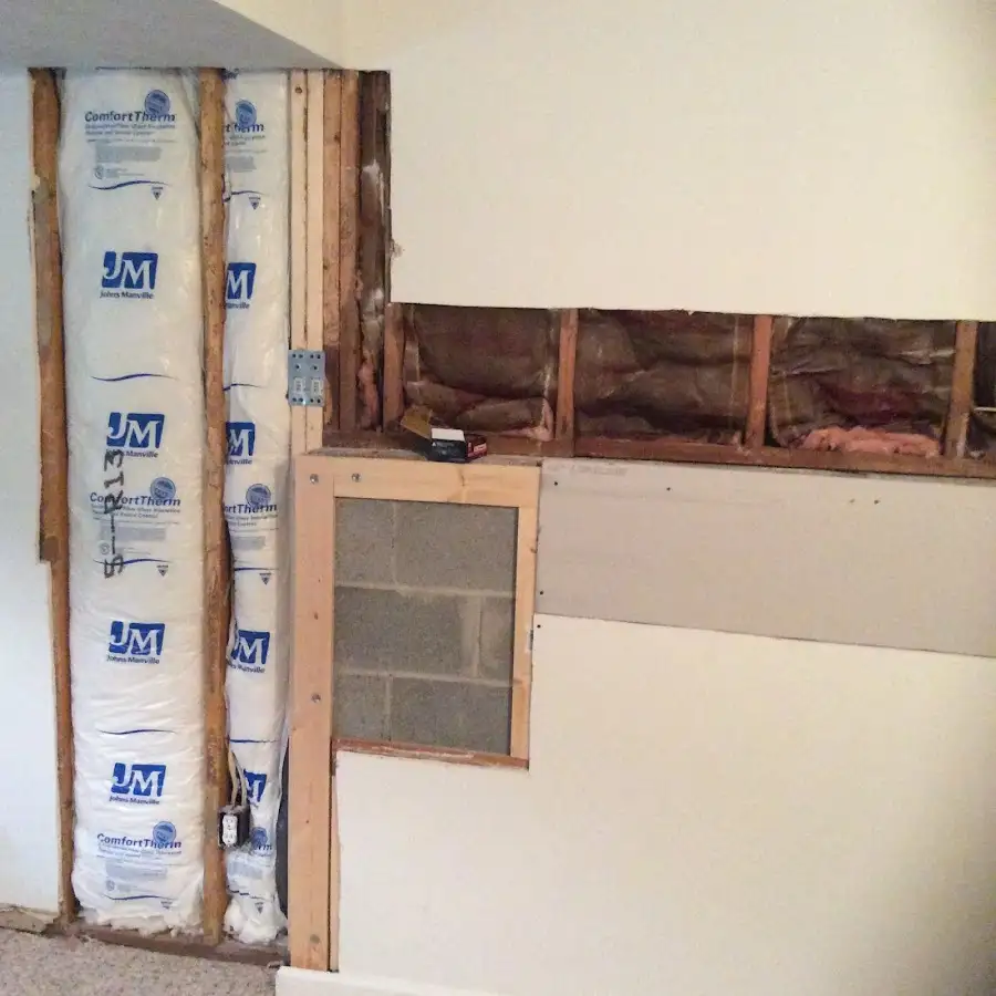 Wall insulation replacement during Structural Drying in Utica